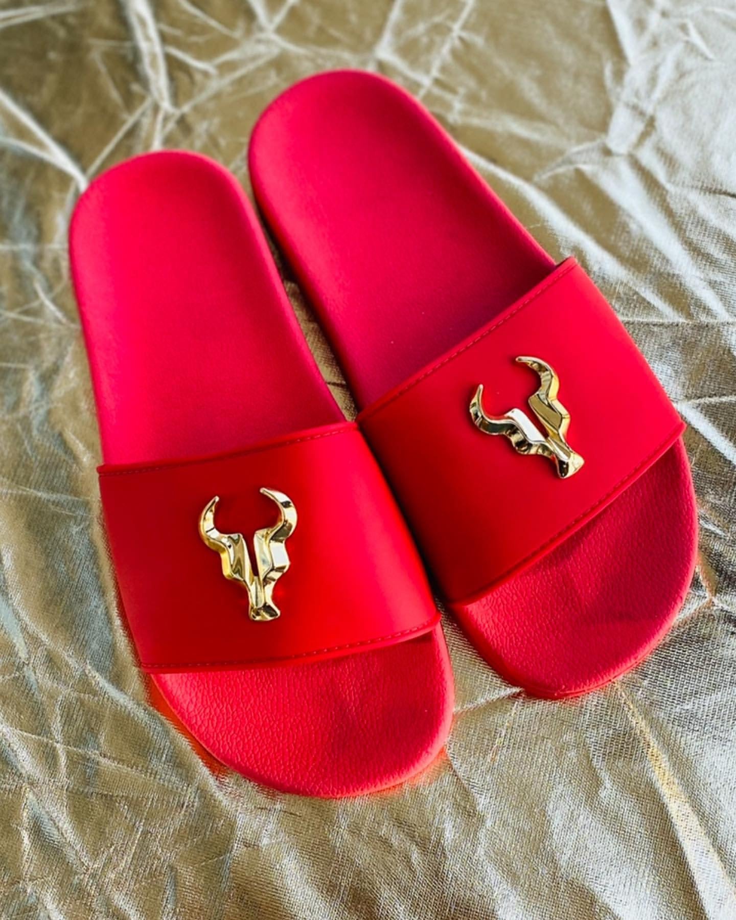 CHINELO TORO SLIDE VERMELHO ARES