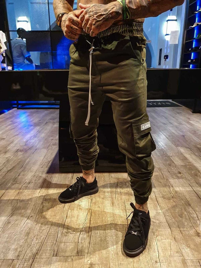 CALÇA CARGO JOGGER MILITARY GREEN